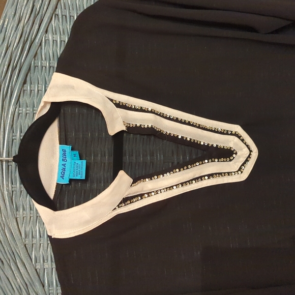 Aqua Blue bathing suit cover up. Women's size M - Picture 2 of 4